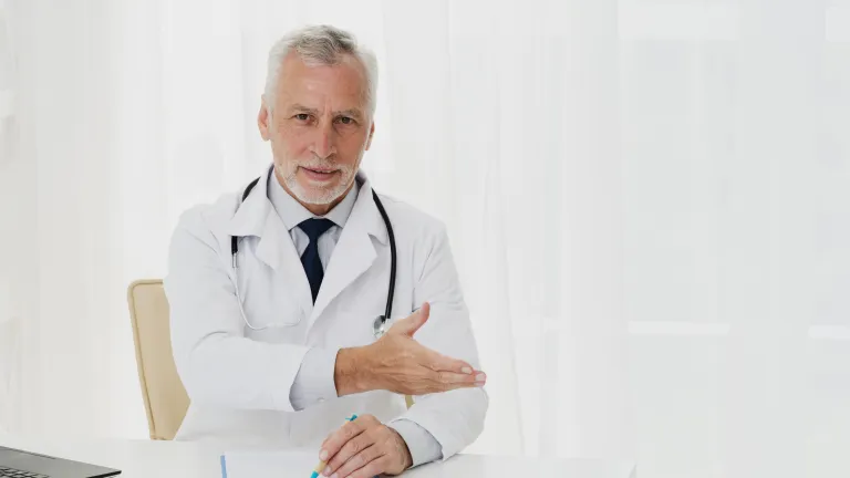 Lekarz urolog gotowy do udzielenia wsparcia